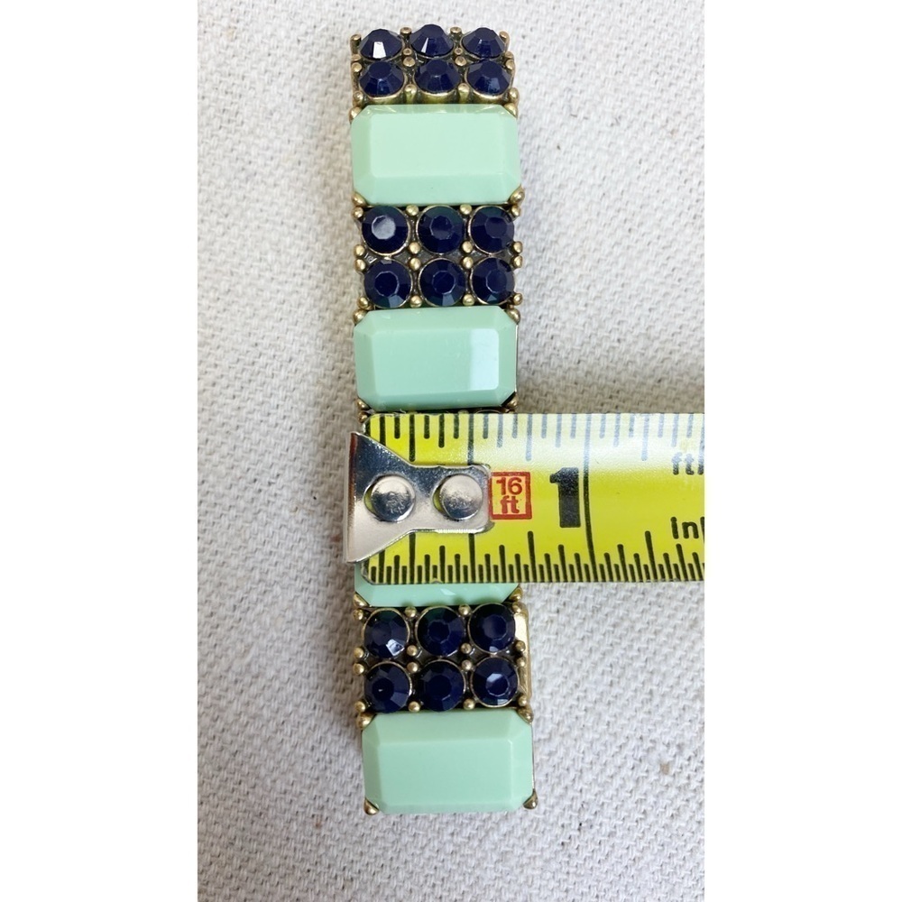 J. Crew Green Blue stretch bracelet - Picture 4 of 4